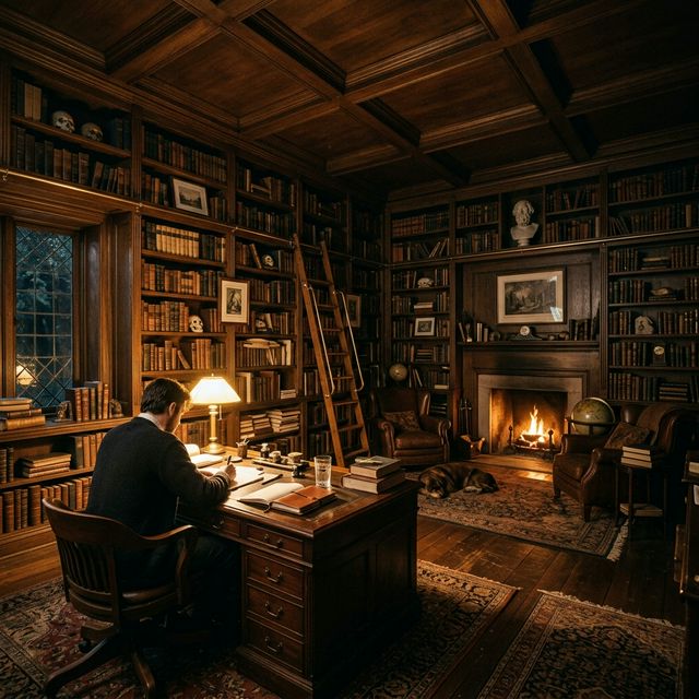 El autor en su estudio